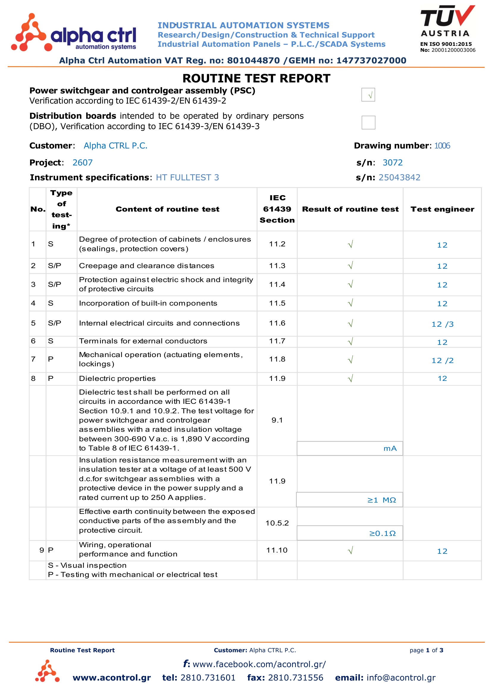 Routine Test Report (1)